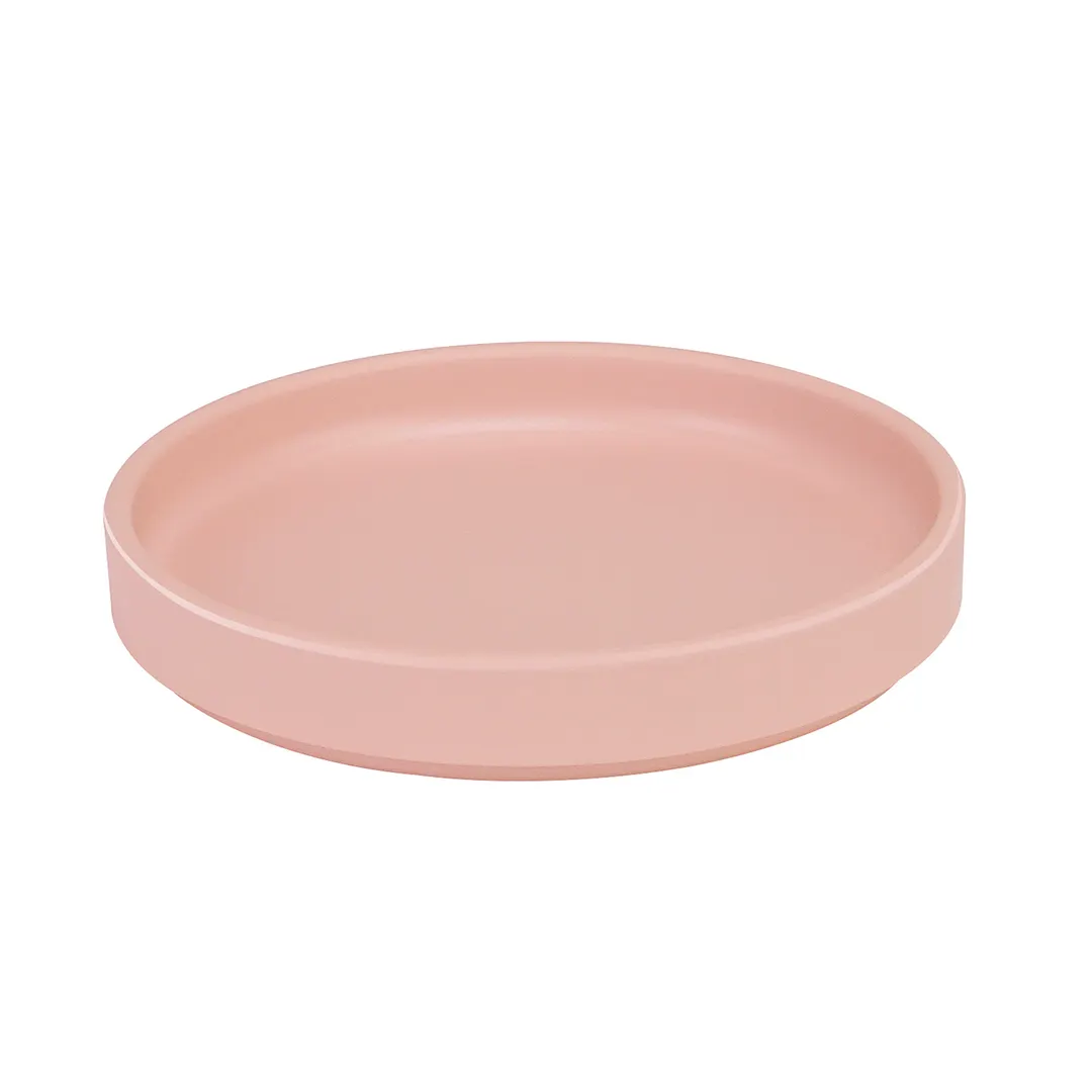 Cal-Mil 22026-8-108 Hudson Plate, 8-1/4" Dia. X 1"H, Round, Low Rim