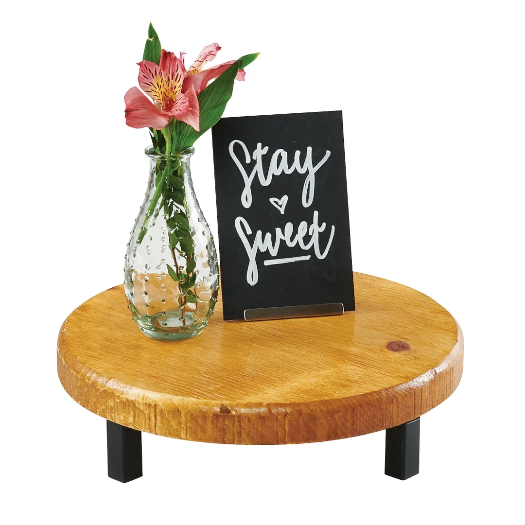 Cal-Mil 22050-3-99 Madera Riser, 12" Dia. X 3"H, Round, Rustic Pine
