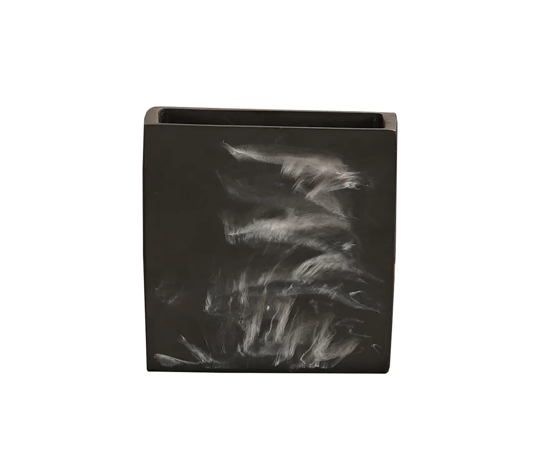 Cal-Mil 22055-4-124 Jar, 4"W X 4"D X 4"H, Square, Resin