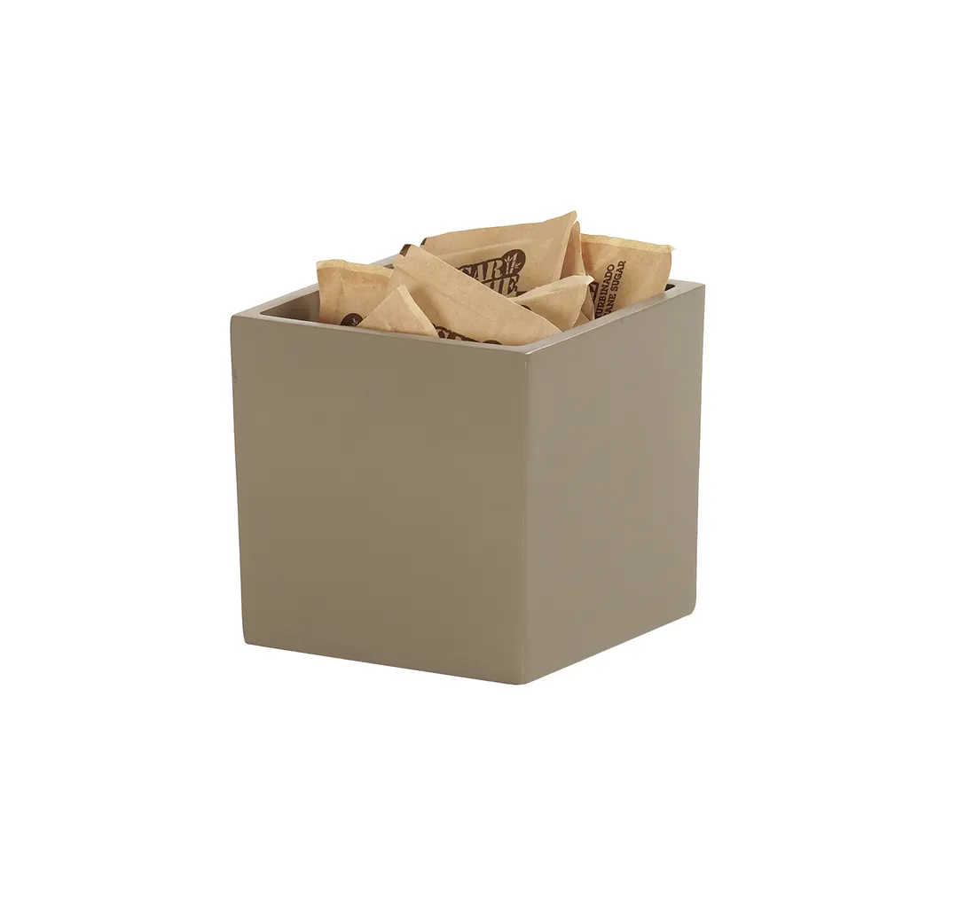 Cal-Mil 22055-4-125 Jar, 4"W X 4"D X 4"H, Square, Resin