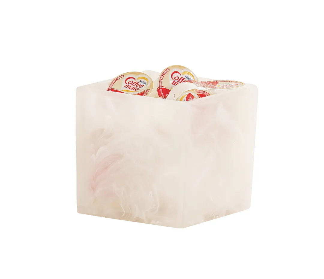 Cal-Mil 22055-4-126 Jar, 4"W X 4"D X 4"H, Square, Resin