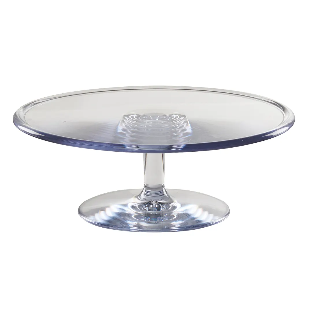 Cal-Mil 22057-12-12 Pedestal Riser, 11.75" Dia. X 4"H, Clear, Polycarbonate