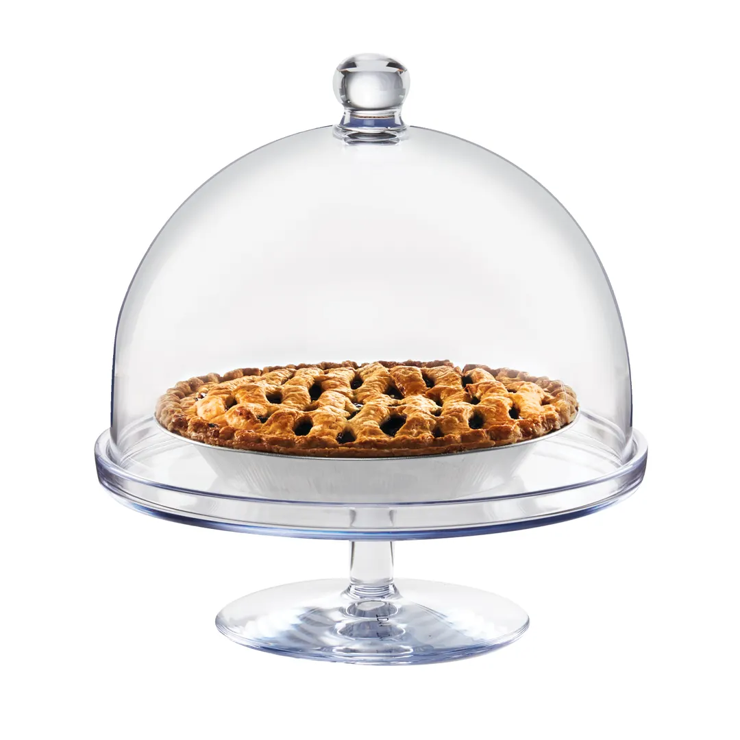 Cal-Mil 22057-14-12 Pedestal Riser, 13.5" Dia. X 5"H, Clear, Polycarbonate