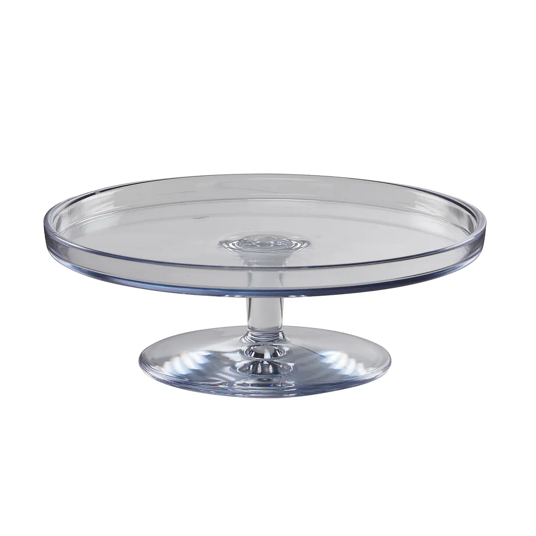 Cal-Mil 22057-14-12 Pedestal Riser, 13.5" Dia. X 5"H, Clear, Polycarbonate
