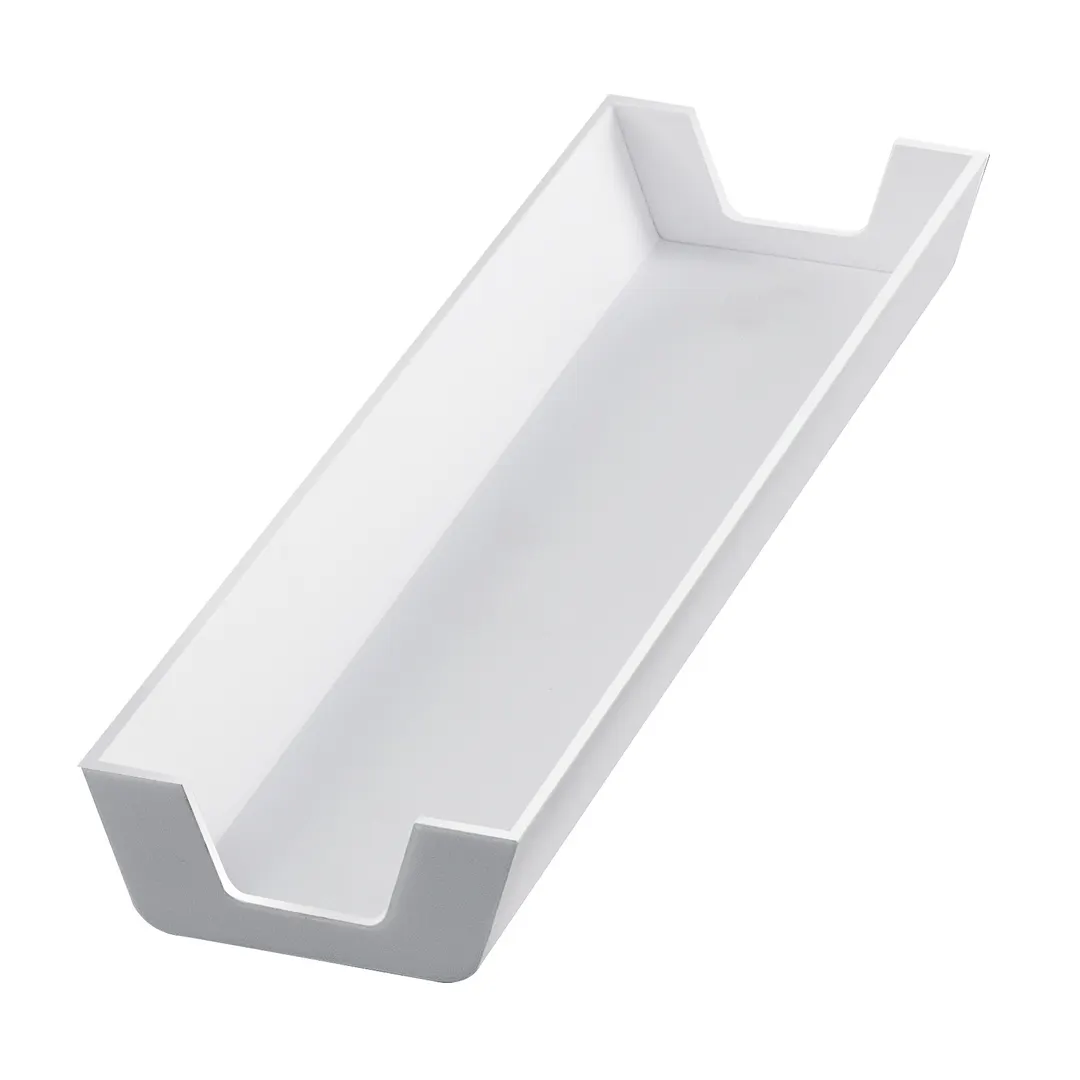 Cal-Mil 22061-15 Bagel Sleeve, 4-3/4"W x 15-1/4"D x 2"H, Dishwasher-Safe Melamine White