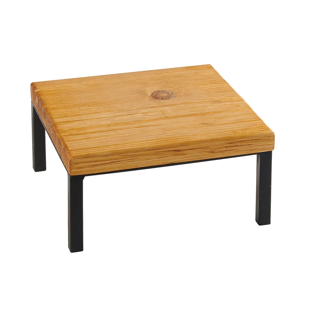 Cal-Mil 22065-6-99 Madera Riser, 12"W X 12"D X 6"H, Square, Rustic Pine