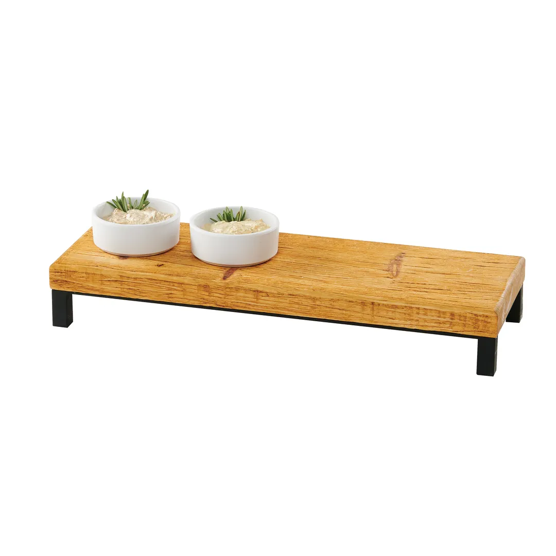 Cal-Mil 22066-3-99 Madera Riser, 20"W X 7"D X 3"H, Rectangular, Rustic Pine