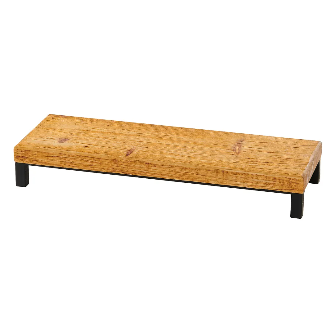 Cal-Mil 22066-3-99 Madera Riser, 20"W X 7"D X 3"H, Rectangular, Rustic Pine