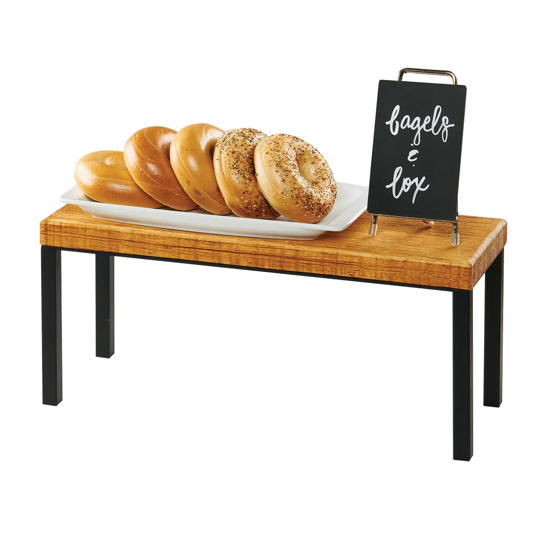 Cal-Mil 22066-9-99 Madera Riser, 20"W X 7"D X 9"H, Rectangular, Rustic Pine