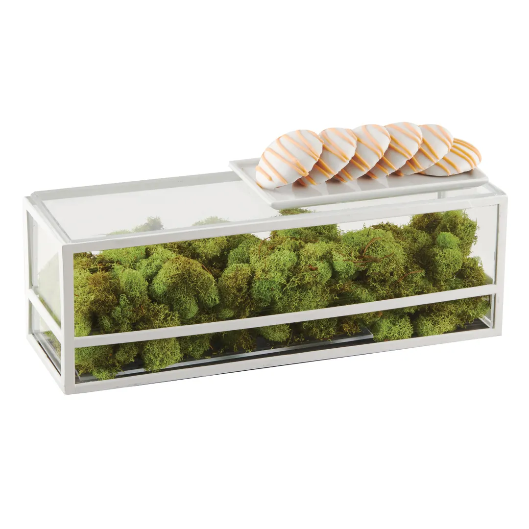Cal-Mil 22077-15 Presentation Display, 15"W X 5"D X 5"H, Rectangular, Non-Refrigerated