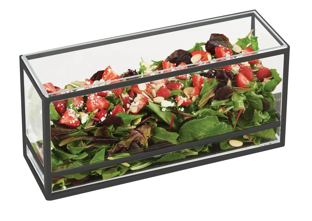 Cal-Mil 22078-13 Presentation Display, 15"W X 5"D X 7"H, Rectangular, Non-Refrigerated