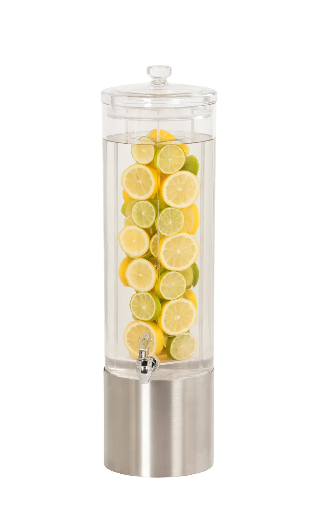 Cal-Mil 22095-3INF-55 3‑Gallon Dispenser, 11x8x26½ in, Acrylic Bowl, Steel Base, BPA‑Free Infusion