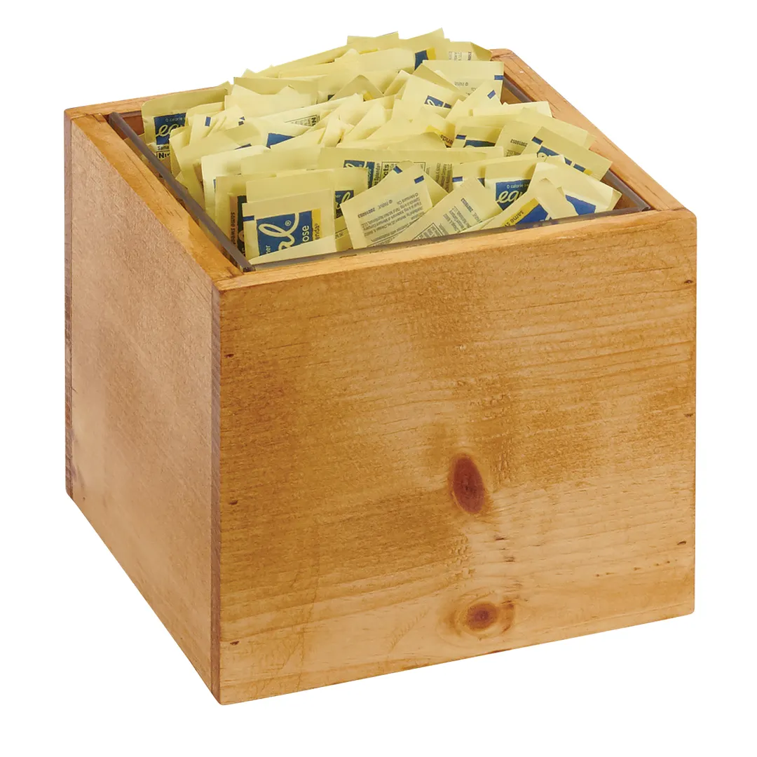 Cal-Mil 22096-99 Madera Condiment Holder, 7.5"W X 7.5"D X 7"H, Adjustable