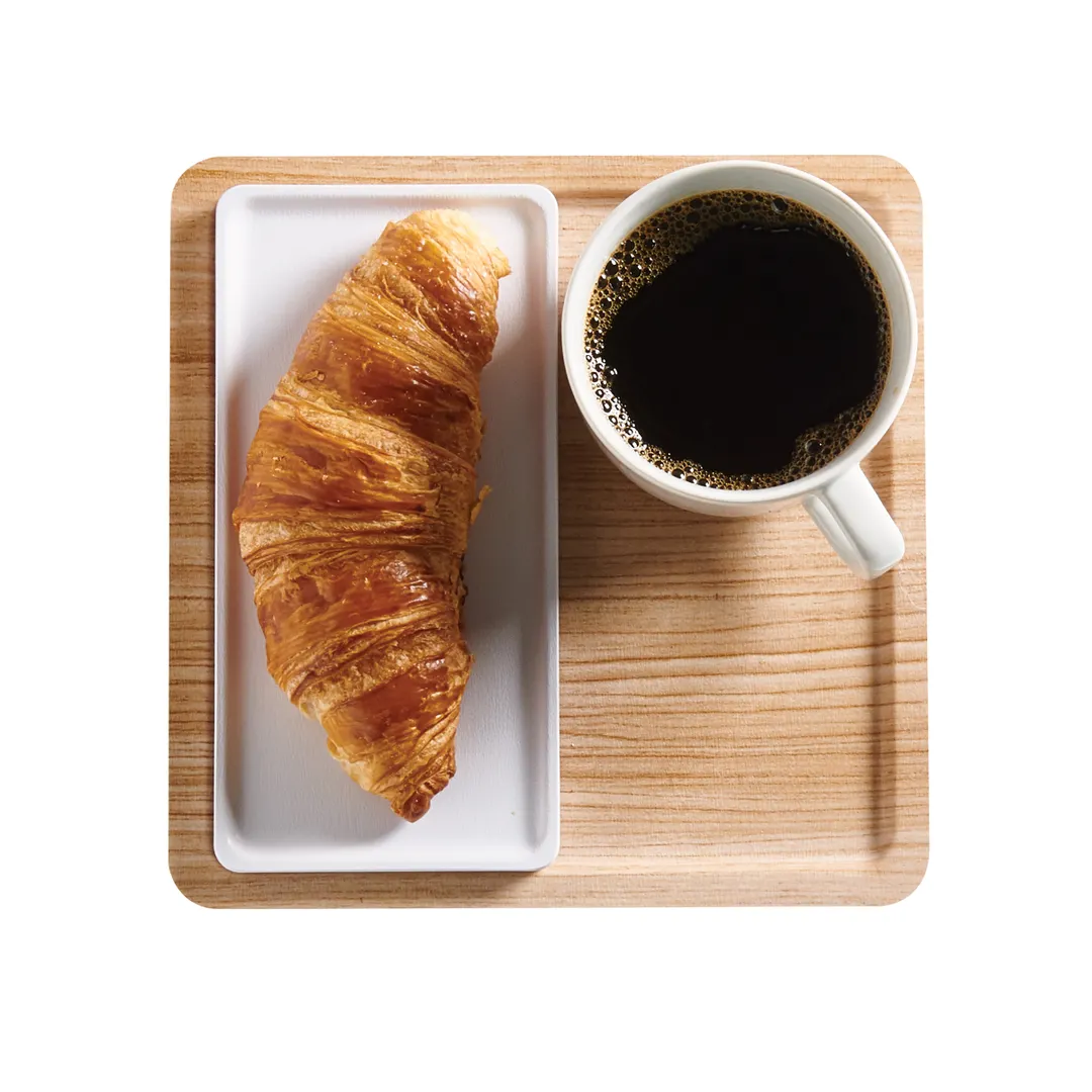 Cal-Mil 22099-15 Serving Tray, 9"W x 9"D x 1/2"H, Stackable, Melamine, White
