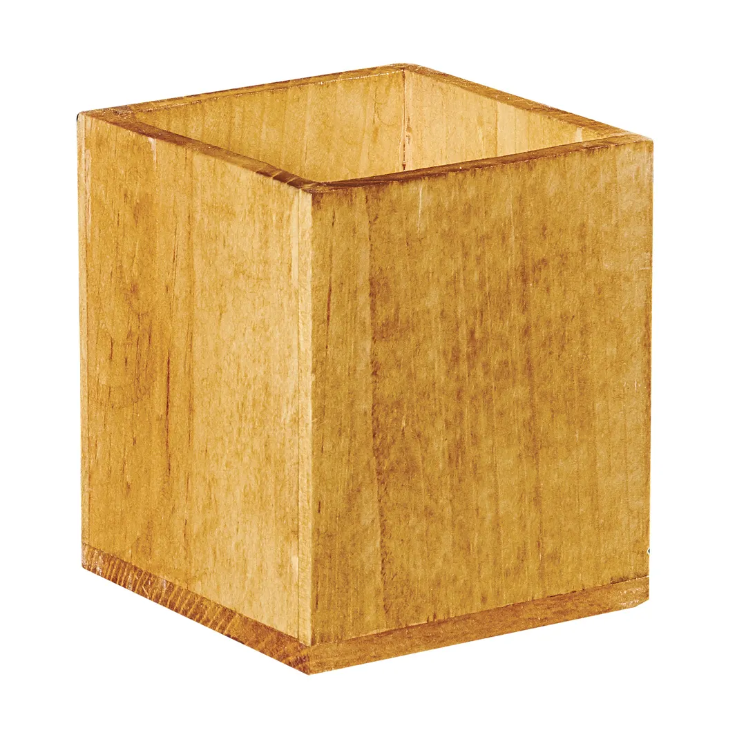 Cal-Mil 22110-99 Madera Stir Stick Holder Insert, Stackable Rustic Pine Wood for 22109-15