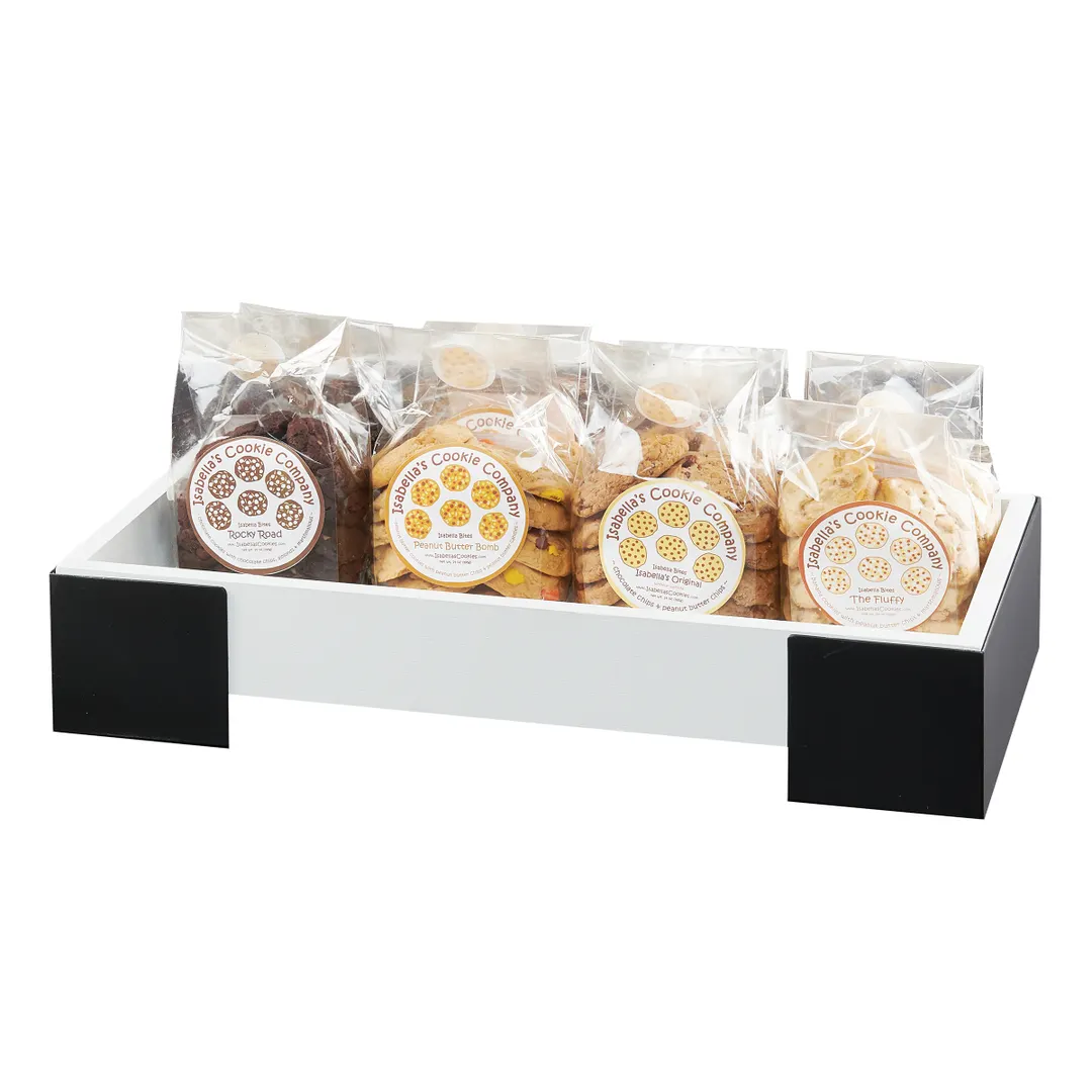 Cal-Mil 22118-4-13 Monterey Merchandiser, Countertop, 20.25"W X 10.25"D X 4"H, Bins Are Not Removable