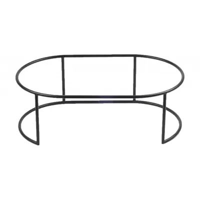 Cal-Mil 22325-6-13 Platter Riser, 17.75"W X 10.75"D X 6"H, Metal, Black