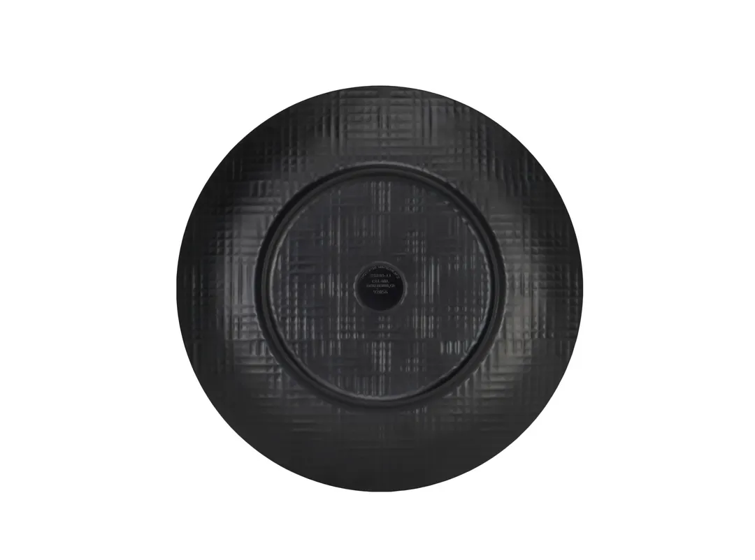 Cal‑Mil 22328‑9‑13 Melamine Dinner Plate, 9‑Inch Round Black, Dishwasher‑Safe, Sedona Finish