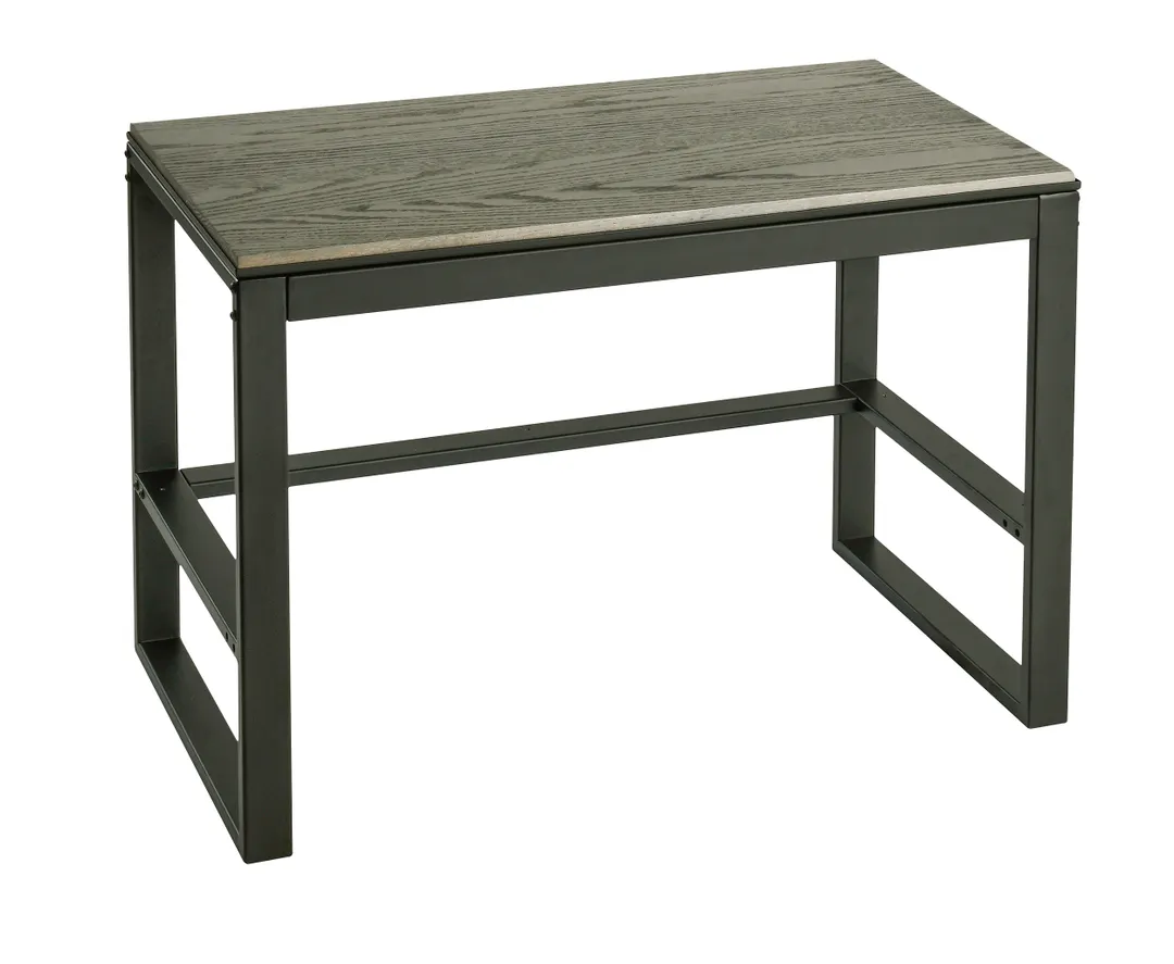Cal-Mil 22342-32-83 Ashwood Table, 32"W x 18"D x 24-1/4"H, 2‑Tier Nesting, Oak Shelf, Metal