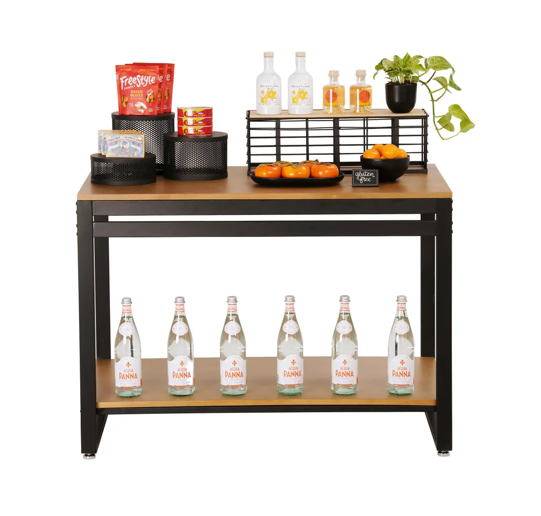 Cal-Mil 22348-42-99 Merchandising Display Table, 42"W x 24"D x 29.75"H, Nesting, Madera Finish