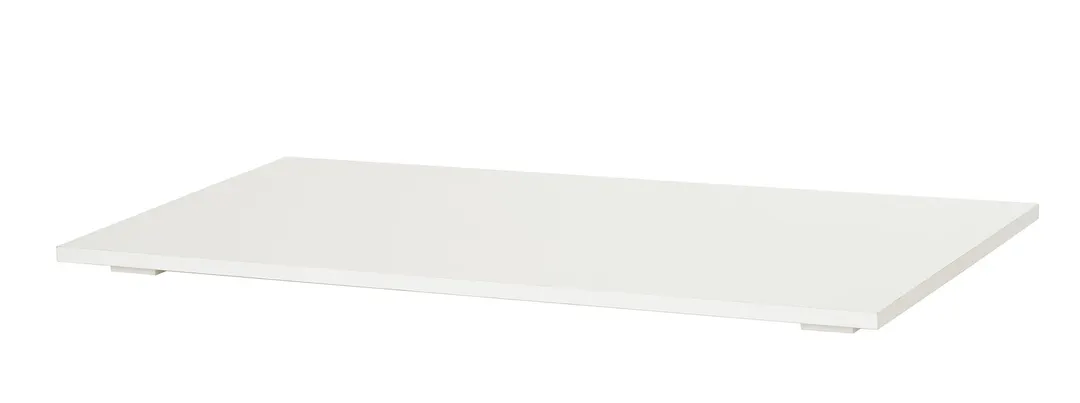 Cal-Mil 22348-42S-15 Bottom Shelf, 42"W x 24"D x 1"H, white