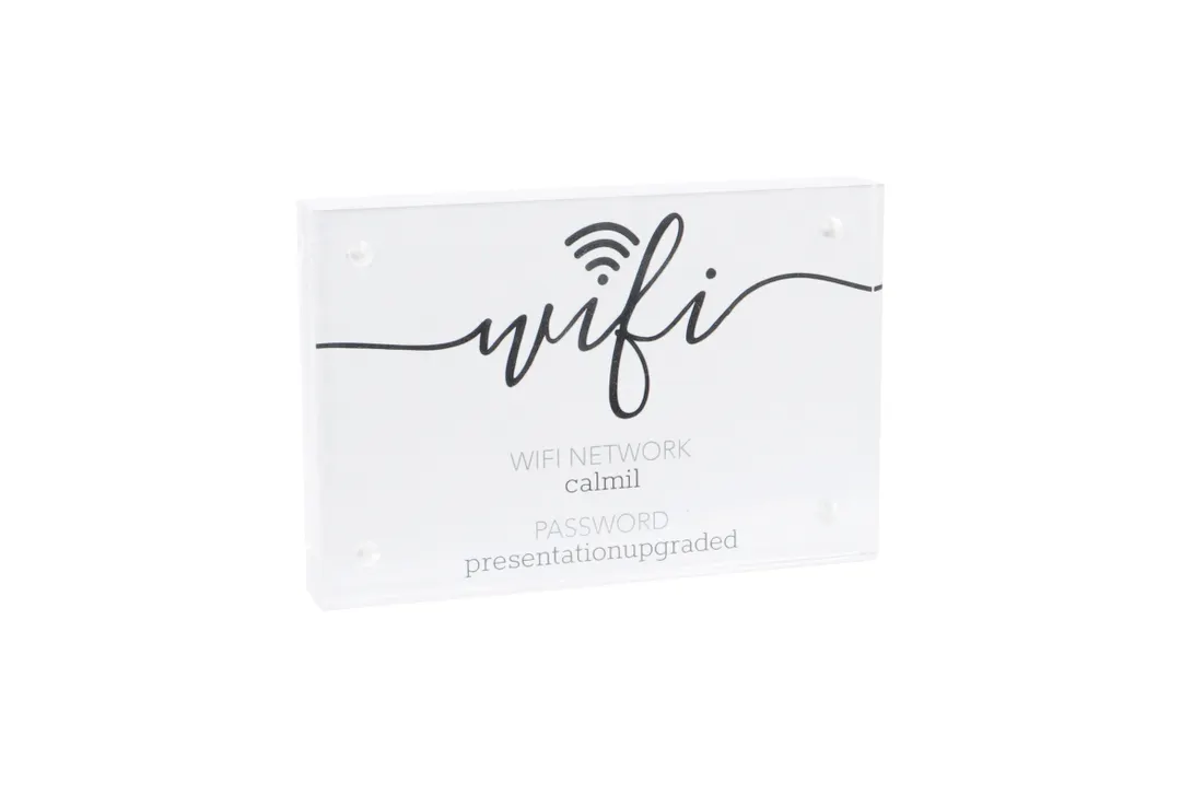 Cal-Mil 22349-46 Card Holder, 4" x 1" x 6"H, Clear Acrylic, 4 Magnets