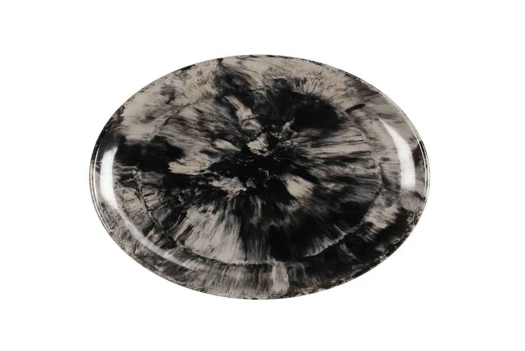Cal-Mil 22352-11-120 Platter, 10.75"W X 7.75"D, Oval Coupe, Black
