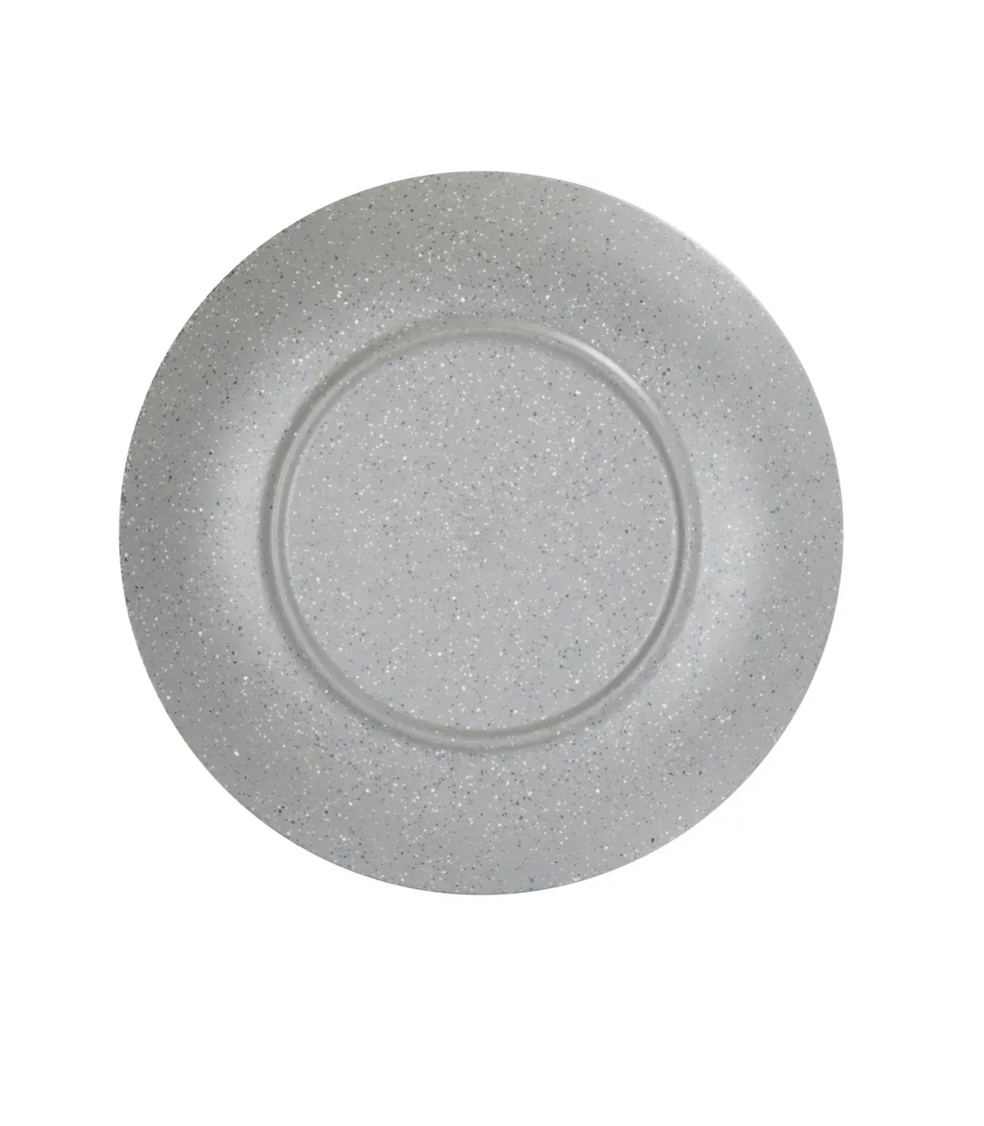 Cal-Mil 22390-11-121 11" Round Coupe Plate, Matte Gray Melamine Dinnerware, 11-Inch Diameter