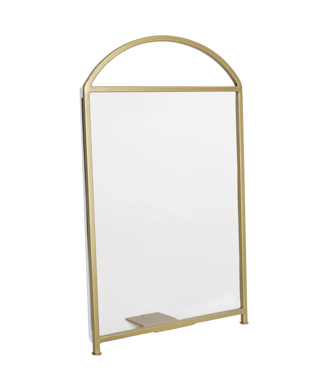 Cal-Mil 22409-811-90 Arched Card Holder, 8.5" x 11"H Clear Acrylic with Iron Frame, Gold Finish