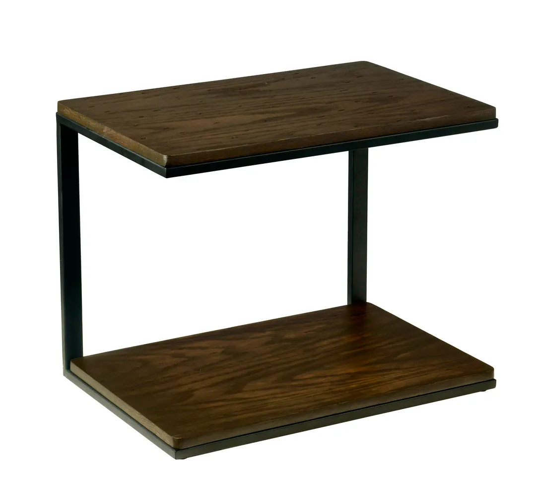 Cal-Mil 22427-112 Heritage Merchandiser, 12" X 18" X 14.5"H (3) Tier, Dark Stained Oak Wood With Black Frame