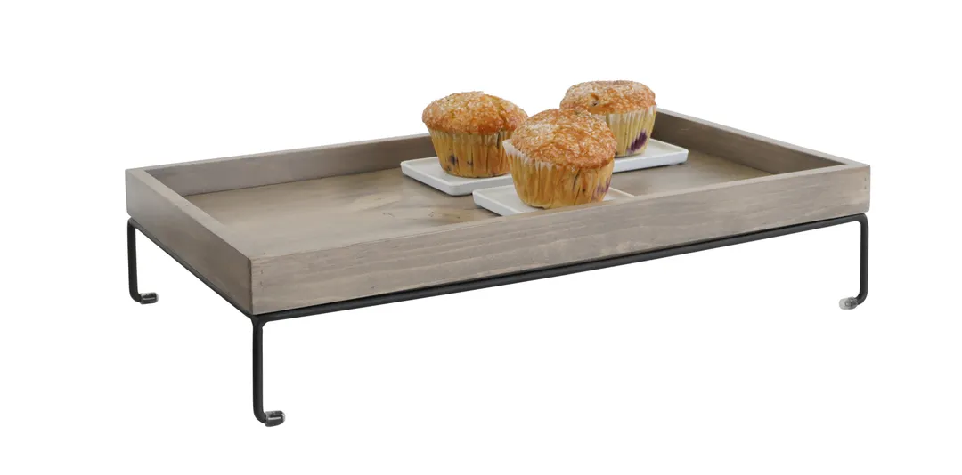 Cal-Mil 22431-4-110 Aspen Riser, 10" X 12" X 4.5"H, Wire Frame