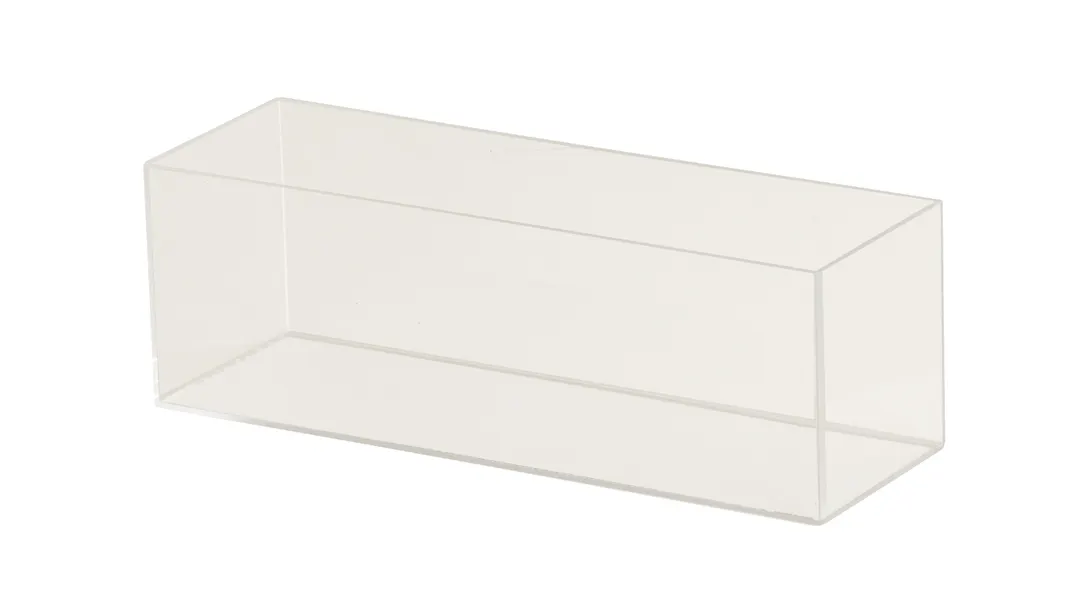 Cal-Mil 22440-3LINER Clear Acrylic Tray Liner, 12" W x 4.25" D x 4" H, Fits 12-15" Diameter, Plastic