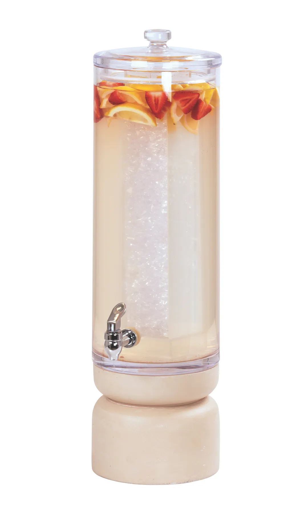Cal-Mil 22441-3-113 3‑Gal Acrylic Dispenser, Uninsulated, 7½"W×10"D×29"H, Base, Ice/Drip – Newport