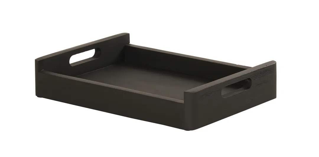 Cal-Mil 22454-1014-13 Brooklyn Room Service Tray, 17.25"W x 12.5"D x 3.25"H, Rectangular Wood