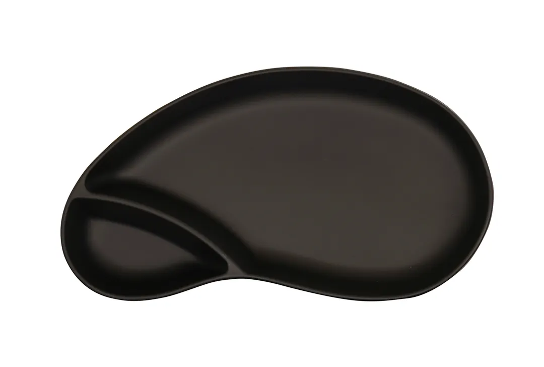 Cal-Mil 22480-13 Chip & Dip Bowl, 11.25"W x 6.25"D x 1.75"H, 2 Section, Melamine, Black