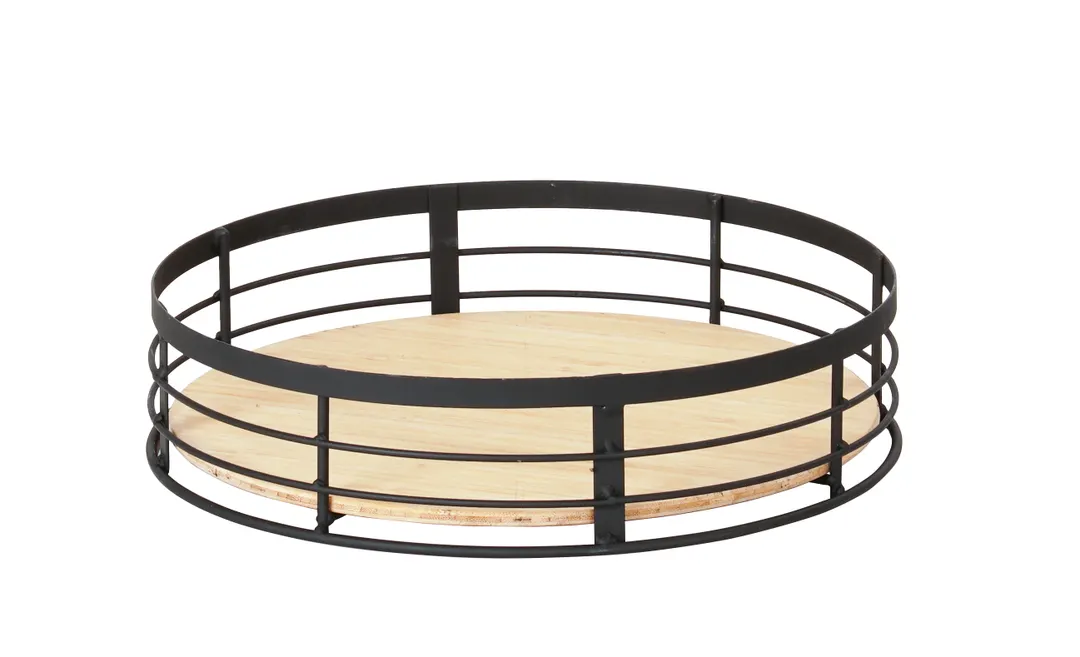 Cal-Mil 22606-3-13 Display Riser, 12½" Dia x 3" H, Black Wire Base, Reversible, 1‑2 Step, 4" Height