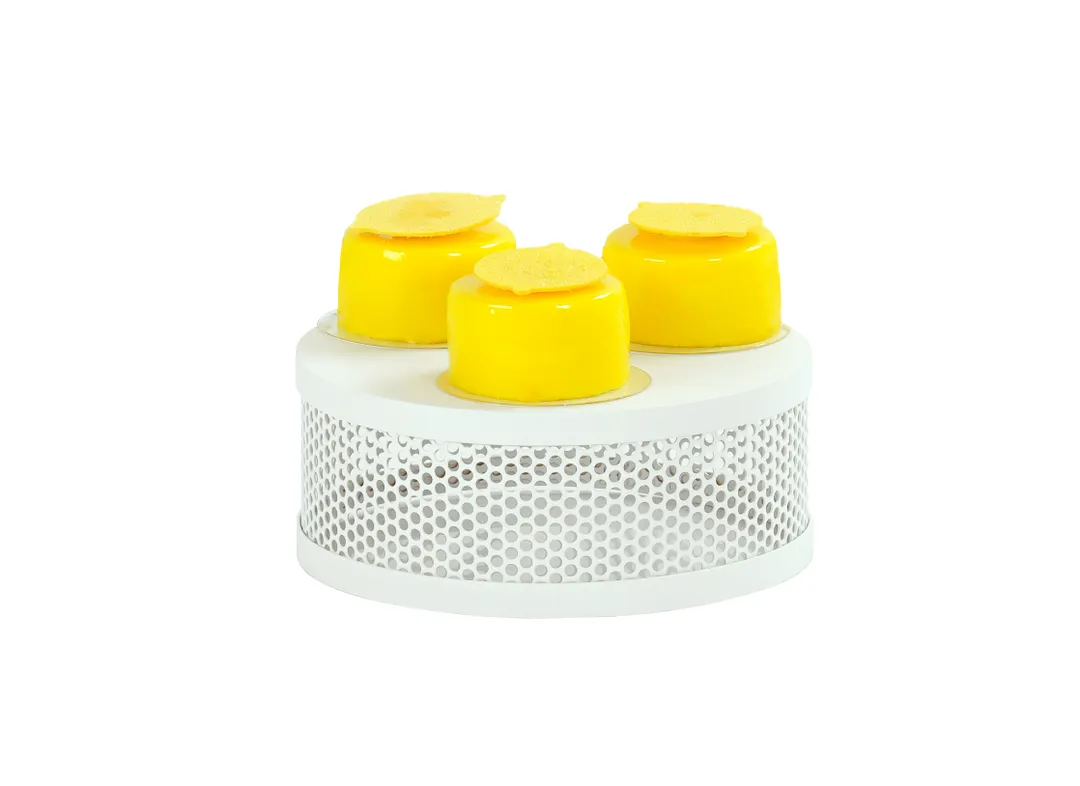 Cal-Mil 22916-3-15 Juno Riser, 7.5"W X 3"H, Round, White Metal Construction