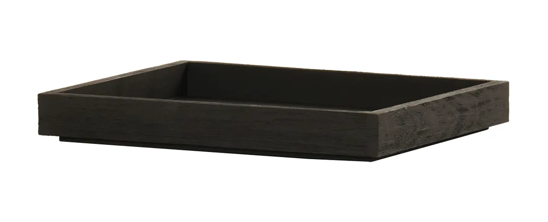 Cal-Mil 23106-10121-13 Brooklyn Tray, 10"W x 12"D x 1.5"H, Rectangular, Wood, Browns