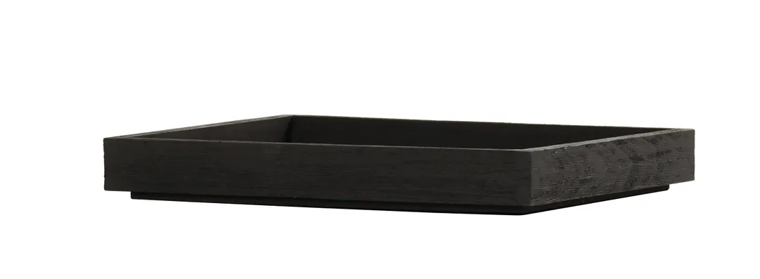 Cal-Mil 23106-10121-13 Brooklyn Tray, 10"W x 12"D x 1.5"H, Rectangular, Wood, Browns