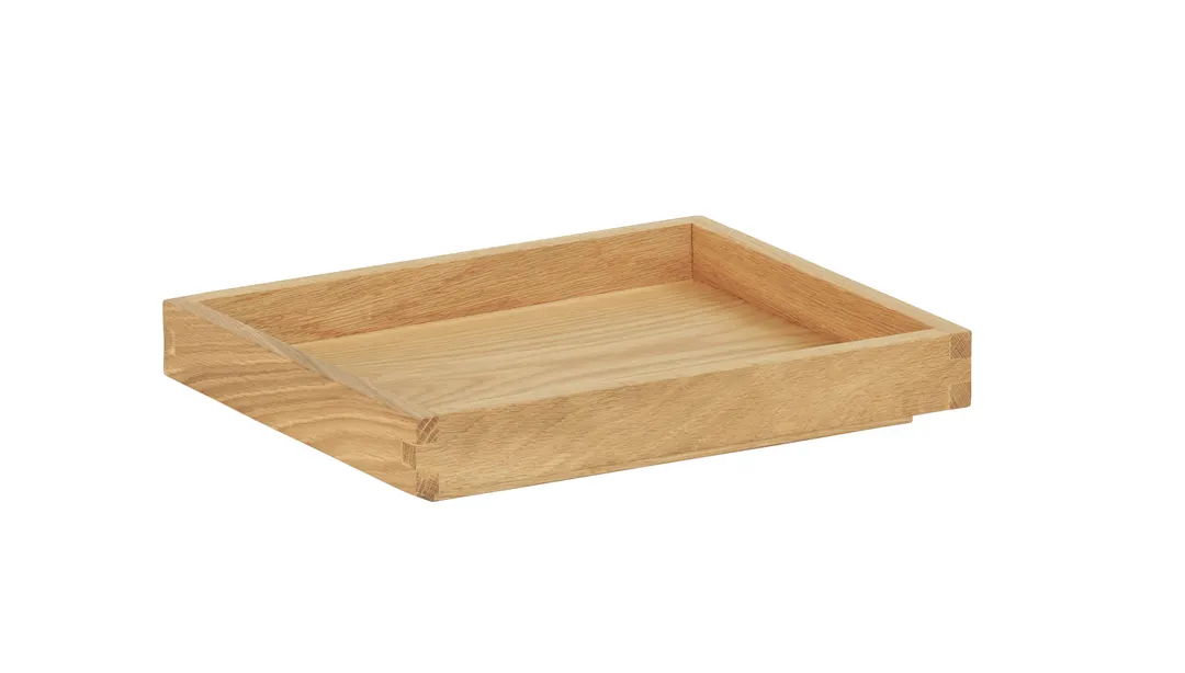 Cal-Mil 23106-10121-21 Sydney Tray, 10x12" Oak Wood Serving Tray