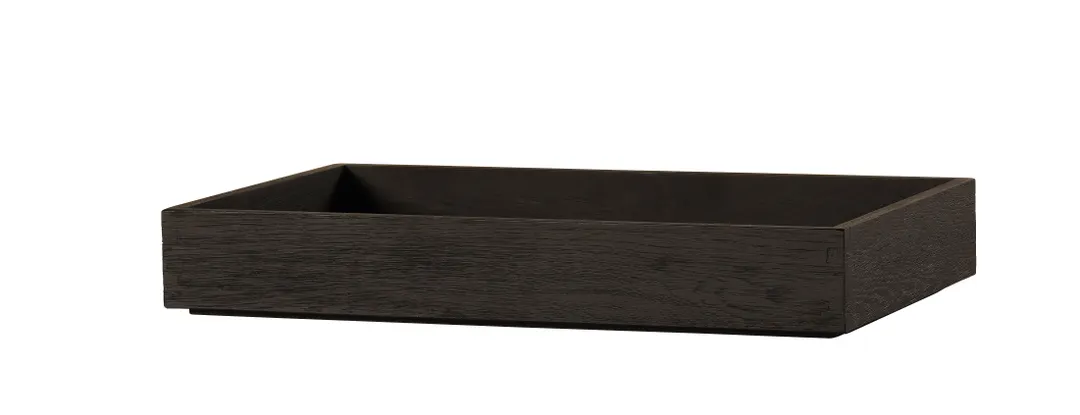 Cal-Mil 23106-12203-13 Brooklyn Tray, 12"W x 20"D x 3"H, Rectangular, Wood, Brown