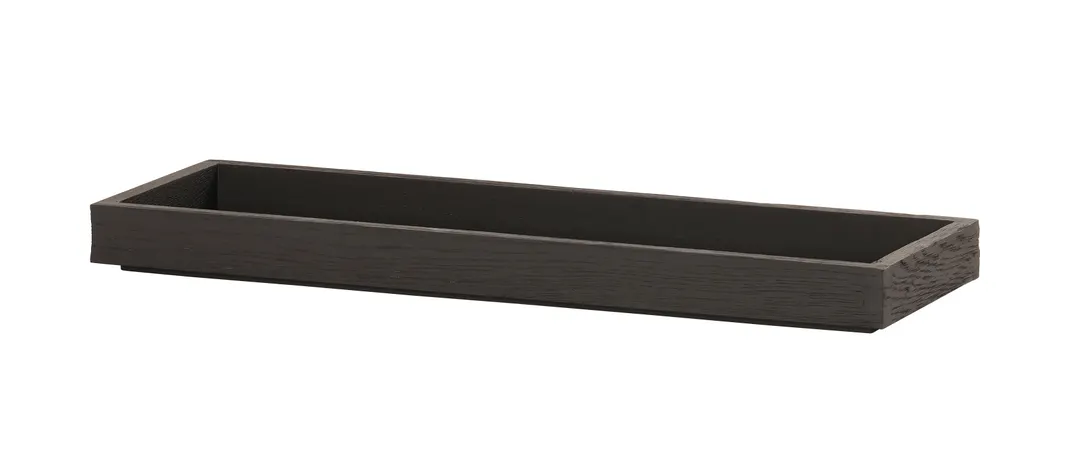 Cal-Mil 23106-2061-13 Brooklyn Tray, 20"W x 6"D x 1.5"H, Rectangular, Wood, Brown