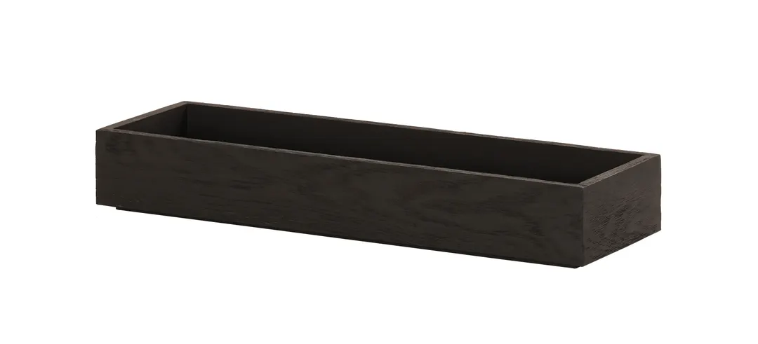 Cal-Mil 23106-2063-13 Brooklyn Tray, 20"W x 6"D x 3"H, Rectangular Wood Tray