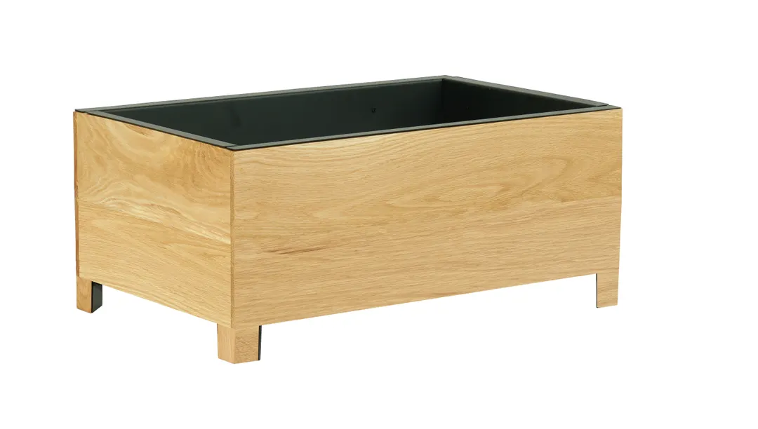 Cal-Mil 23143-21 Sydney Chafer Griddle Stand, 22" W x 14" D x 13.5" H, Oak Frame, Chafing Dish