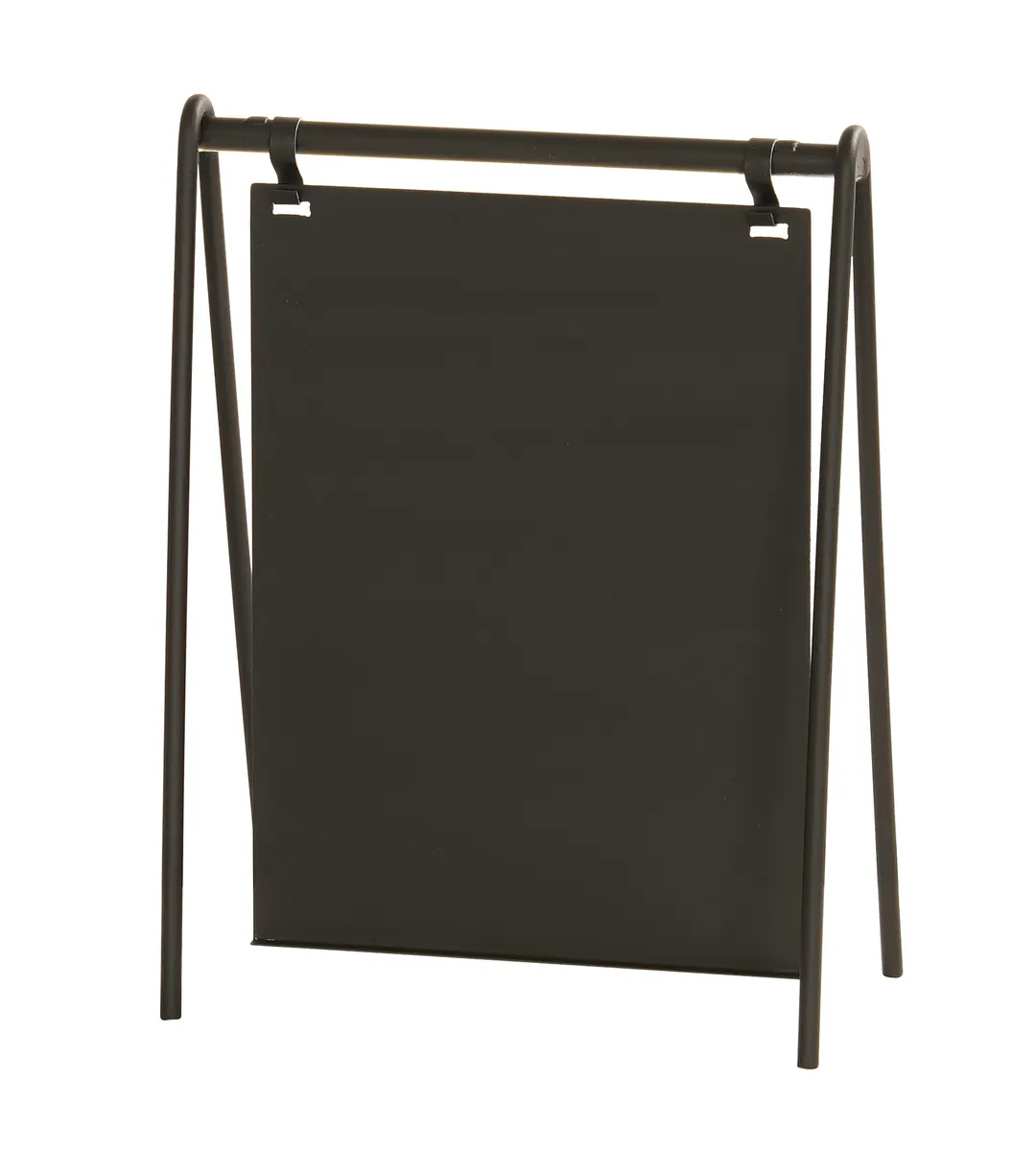 Cal-Mil 23160-811-13 Onyx Hanging Signage, 9.5"W x 4.5"D x 15"H, Clear Acrylic, Black Metal