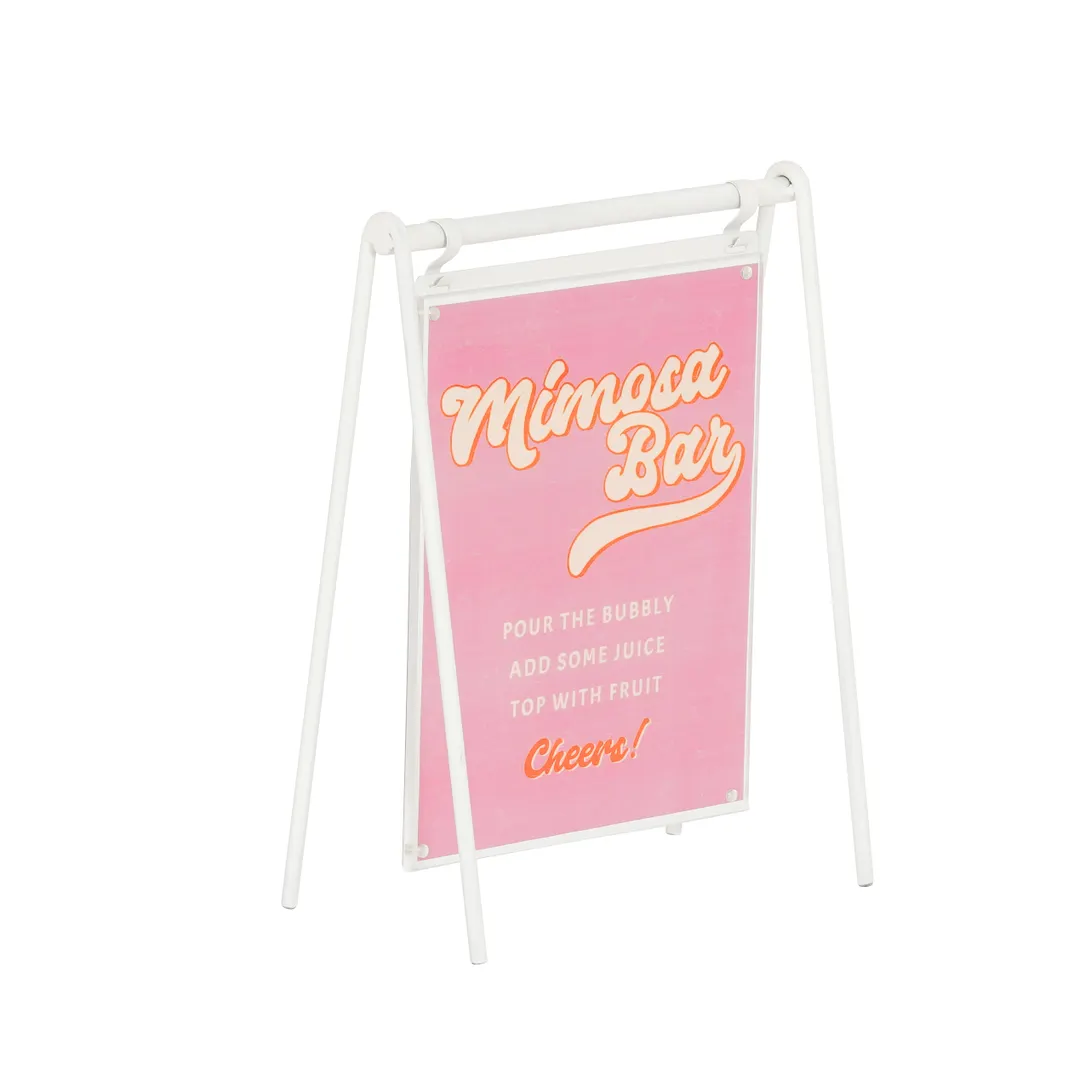 Cal-Mil 23160-811-15 Juno Hanging Frame, 9.5"W X 15"H, Fits 8.5X11 Signs