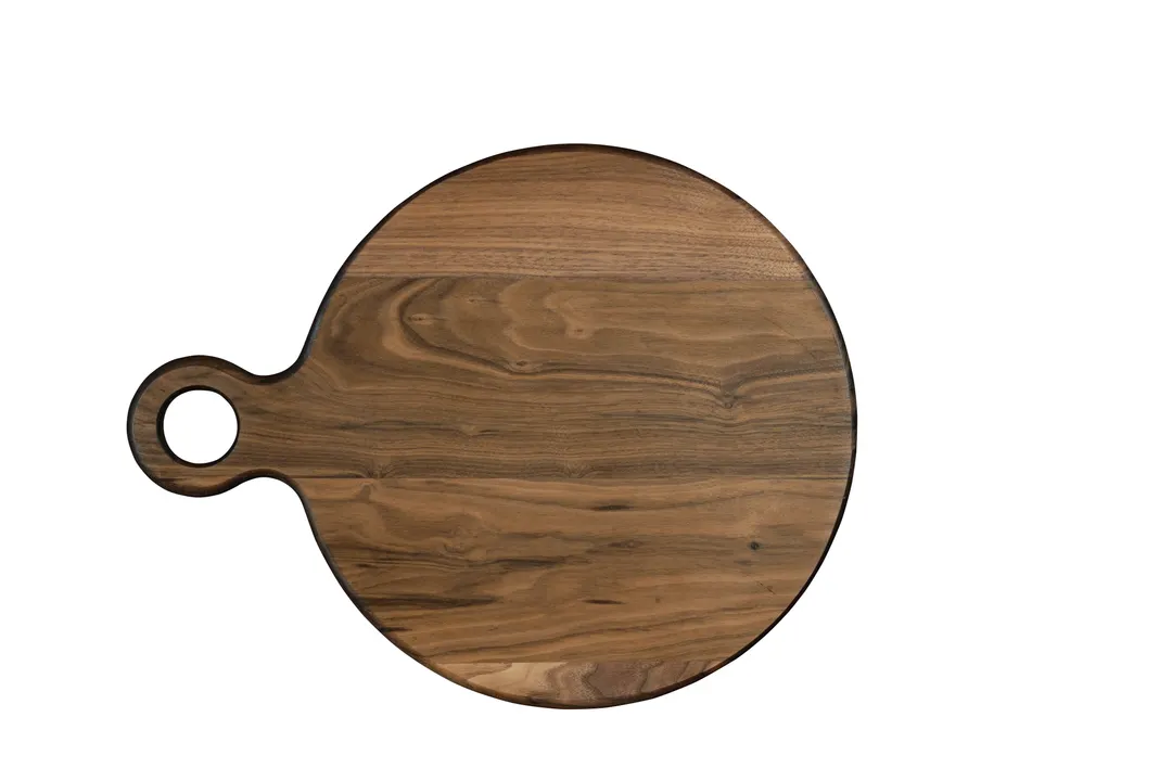 Cal-Mil 23176-14-78 Sydney Serving Board, 14"dia x .75"H, Walnut Wood