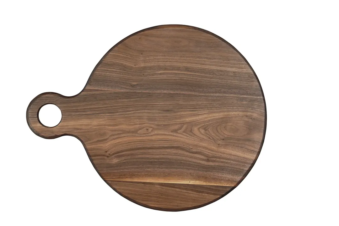 Cal-Mil 23176-16-78 Sydney Serving Board, 16"Dia X .75"H, Walnut Wood