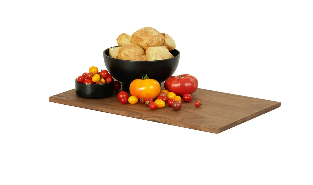 Cal-Mil 23180-1220-78 Sydney Serving Flat, 12"W X 20"D X .75"H, Walnut
