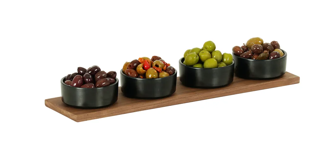 Cal-Mil 23180-206-78 Sydney Serving Flat, 20"W X 6"D X .75"H, Walnut